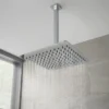 Milan Square Push-Button Ceiling Mounted Shower Pack (with Handset + Rainfall Shower Head) -Triton Sales Store milpbpk3 d1