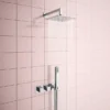 Milan Square Wall Mounted Thermostatic Shower Valve With Handset -Triton Sales Store milsvh d3