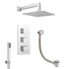 Milan Shower Package (Rainfall Wall Mounted Head, Handset + Freeflow Bath Filler) -Triton Sales Store mspwm detail3