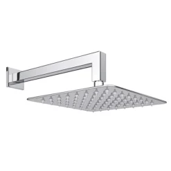 Milan Square Shower System (200mm Fixed Head, Handset + Integrated Parking Bracket) -Triton Sales Store msvhchpk2d1
