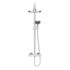 Monza Modern Round Thermostatic Shower - Chrome