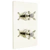 Bristan - 1901 Thermostatic Recessed Dual Control Shower Valve With Integral Diverter - Gold -Triton Sales Store n2shcdivg l
