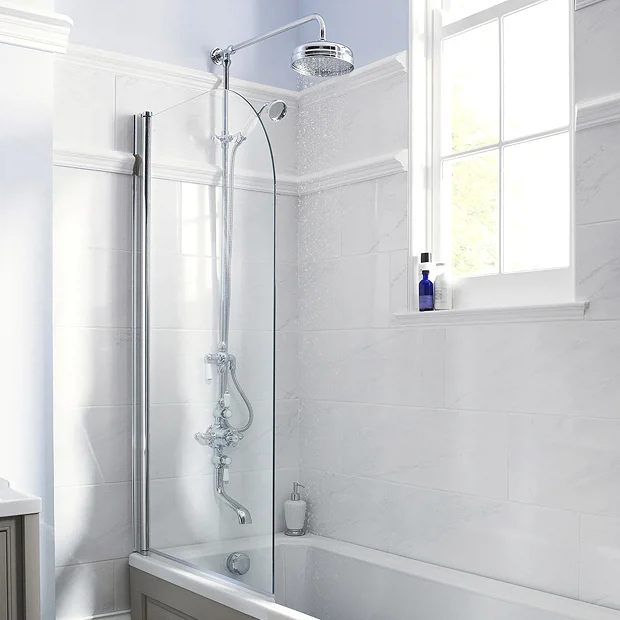 Old London - Chrome Traditional Triple Exposed Valve With Spout 3 Old London - Chrome Traditional Triple Exposed Valve With Spout