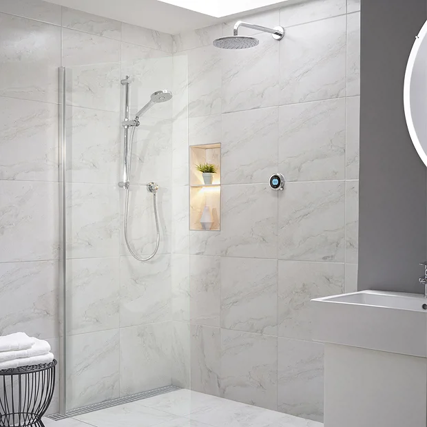 Aqualisa Optic Q Smart Shower Concealed With Adjustable And Wall Fixed Head 4 Aqualisa Optic Q Smart Shower Concealed With Adjustable And Wall Fixed Head - Image 2
