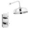 Nuie Edwardian Twin Concealed Thermostatic Shower Valve With 8" Apron Fixed Head -Triton Sales Store premieredwardiantwinconcealedthermostaticshowervalveinc8apronfixedheadd1