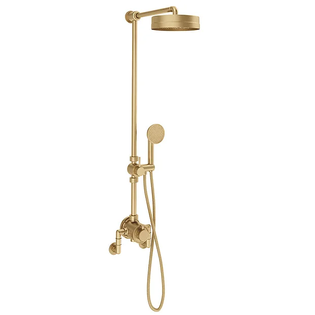 Crosswater MPRO Industrial Multifunction Shower Valve - Unlacquered Brushed Brass 3 Crosswater MPRO Industrial Multifunction Shower Valve - Unlacquered Brushed Brass