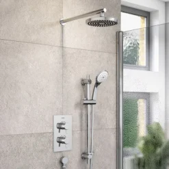 Bristan Prism Fixed Head And Adjustable Riser Shower Pack