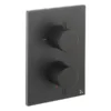Crosswater - Matt Black MPRO Crossbox 2 Outlet (Bath/Shower Icons) Trim & Levers Finishing Kit -Triton Sales Store procb1500lbpm l1