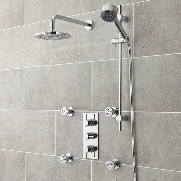 Ultra Quest Rectangular Concealed Thermostatic Triple Shower Valve 5 Ultra Quest Rectangular Concealed Thermostatic Triple Shower Valve - Image 3