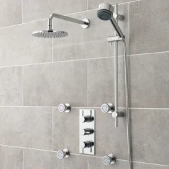 Nuie Quest Concealed Thermostatic Triple Shower Valve With Built-in Diverter -Triton Sales Store quev56 detail1