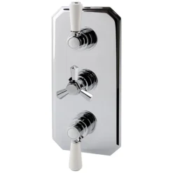 RAK Washington Art Deco Triple Outlet Thermostatic Concealed Shower Valve