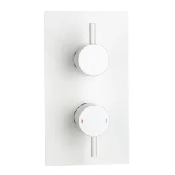 Arezzo Matt White Round Shower Package With Concealed Valve + Head -Triton Sales Store rd2mwpkd1