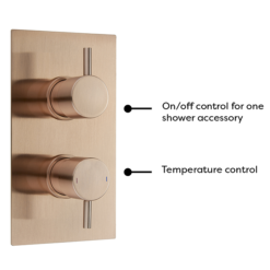 Arezzo Rose Gold Round Shower Package With Concealed Valve + Head 12 Arezzo Rose Gold Round Shower Package With Concealed Valve + Head -Triton Sales Store rd2rgpk detail3