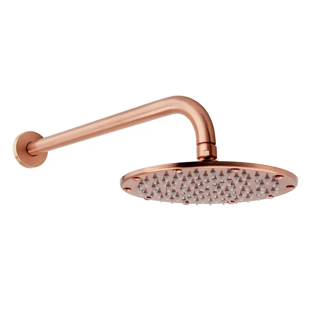 Arezzo Rose Gold Round Shower Package With Concealed Valve + Head 3 Arezzo Rose Gold Round Shower Package With Concealed Valve + Head