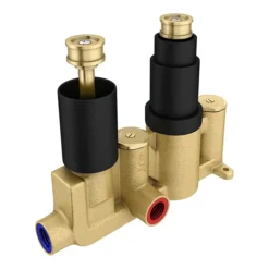 Arezzo Matt Black Round Shower Package With Concealed Valve + 300mm Ceiling Mounted Head -Triton Sales Store rd5blkpk d1