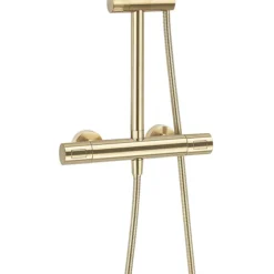 Crosswater Central Brushed Brass Height Adjustable Thermostatic Shower 9 Crosswater Central Brushed Brass Height Adjustable Thermostatic Shower -Triton Sales Store rm530wf d2