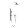 Heritage Dartmouth Concealed Thermostatic Shower With Fixed Head And Flexible Kit - Chrome -Triton Sales Store sdacdual01