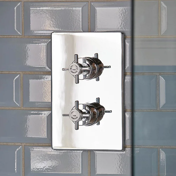 Heritage - Dawlish Dual Control Recessed Valve - Chrome 3 Heritage - Dawlish Dual Control Recessed Valve - Chrome
