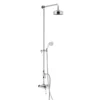 Heritage Dawlish Exposed Shower With Premium Fixed Riser Kit & Diverter To Handset - Chrome -Triton Sales Store sdcdual07 l