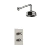 Heritage Dawlish Concealed Valve With 6" Fixed Head - Brushed Nickel 1 Heritage Dawlish Concealed Valve With 6" Fixed Head - Brushed Nickel -Triton Sales Store sdcdual12