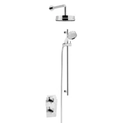 Heritage Gracechurch Recessed Shower With Deluxe Fixed Head And Flexible Riser Kit - Chrome -Triton Sales Store sgrddual03 l