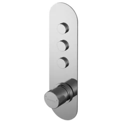 Asquiths Solitude Push Button Shower Valve (Triple Outlet)
