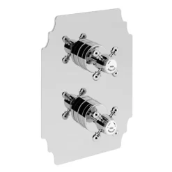 Heritage Hartlebury Recessed Shower With Premium Fixed Head And Flexible Riser Kit - Chrome