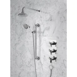Heritage Hemsby Dual Control Recessed Valve With Twin Stopcock, 6" Fixed Head And Handset 7 Heritage Hemsby Dual Control Recessed Valve With Twin Stopcock, 6" Fixed Head And Handset -Triton Sales Store shpdual03 d1