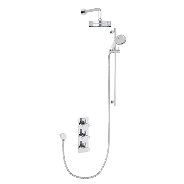 Heritage Hemsby Dual Control Recessed Valve With Twin Stopcock, 6" Fixed Head And Handset 4 Heritage Hemsby Dual Control Recessed Valve With Twin Stopcock, 6" Fixed Head And Handset - Image 2