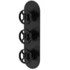 Hudson Reed Revolution Industrial Triple Concealed Thermostatic Shower Valve - Matt Black -Triton Sales Store siwtr402l