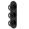 Hudson Reed Revolution Industrial Triple Concealed Thermostatic Shower Valve With Diverter - Matt Black -Triton Sales Store siwtr403l