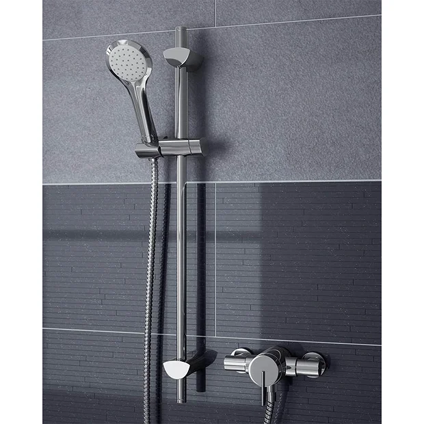 Bristan Sonique2 Exposed Thermostatic Surface Mounted Shower Valve With Adjustable Riser 6 Bristan Sonique2 Exposed Thermostatic Surface Mounted Shower Valve With Adjustable Riser - Image 4