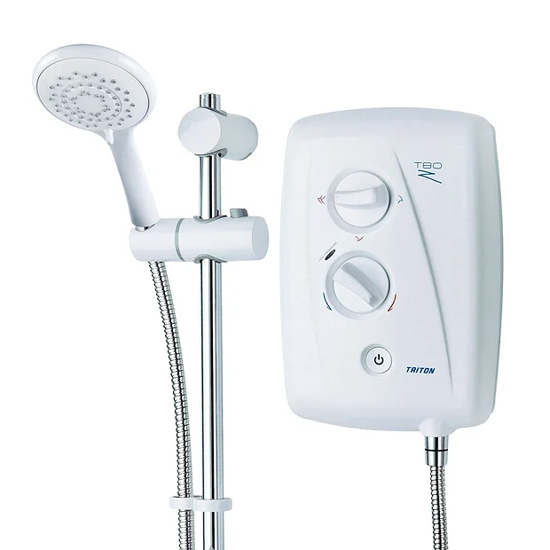 Triton T80Z 10.5 KW Fast-Fit Electric Shower - White/Chrome 3 Triton T80Z 10.5 KW Fast-Fit Electric Shower - White/Chrome