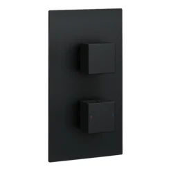 Arezzo Matt Black Square Shower Package With Concealed Valve + Head 13 Arezzo Matt Black Square Shower Package With Concealed Valve + Head -Triton Sales Store sq2blkpk detail3