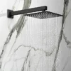 Arezzo Matt Black Square Shower Package With Concealed Valve + Head