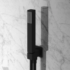 Arezzo Matt Black Square Triple Thermostatic Shower Pack With Head + Handset 11 Arezzo Matt Black Square Triple Thermostatic Shower Pack With Head + Handset -Triton Sales Store sq3blkpk nd3