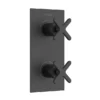 Heritage Salcombe 2 Outlet Twin Concealed Thermostatic Shower Valve - Matt Black -Triton Sales Store ssabl02