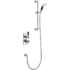 Burlington Trent Black Thermostatic Concealed Single Outlet Shower Valve With Slide Rail, Hose & Handset 1 Burlington Trent Black Thermostatic Concealed Single Outlet Shower Valve With Slide Rail, Hose & Handset -Triton Sales Store tf1hbla l