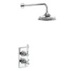 Burlington Trent Thermostatic Concealed Single Outlet Shower Valve With Fixed Head -Triton Sales Store tf1sv16 l