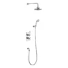 Burlington Trent Thermostatic Concealed Two Outlet Diverter Shower Valve, Hose & Handset With Fixed Shower Head 1 Burlington Trent Thermostatic Concealed Two Outlet Diverter Shower Valve, Hose & Handset With Fixed Shower Head -Triton Sales Store tf2sv16 l