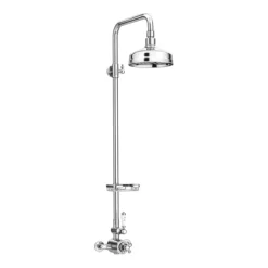 Trafalgar Traditional Shower Incl. Rigid Riser, Fixed Head & Soap Basket 7 Trafalgar Traditional Shower Incl. Rigid Riser, Fixed Head & Soap Basket -Triton Sales Store tfsk32d1