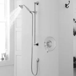 Lancaster Traditional Dual Concealed Thermostatic Shower Valve + Slider Rail 6 Lancaster Traditional Dual Concealed Thermostatic Shower Valve + Slider Rail -Triton Sales Store traditionaldualconcealedthermostaticshowervalvewithsliderraill