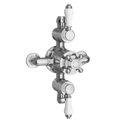 Trafalgar Traditional Triple Exposed Thermostatic Shower Valve
