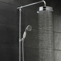 Trafalgar Triple Exposed Thermostatic Shower Valve + Luxury Rigid Riser Kit