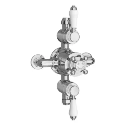 Trafalgar Triple Exposed Thermostatic Shower Valve + Slider Rail Kit With Rigid Riser 7 Trafalgar Triple Exposed Thermostatic Shower Valve + Slider Rail Kit With Rigid Riser -Triton Sales Store trafalgartripleexposedthermostaticshowervalvesliderrailkitwithrigidriserd2