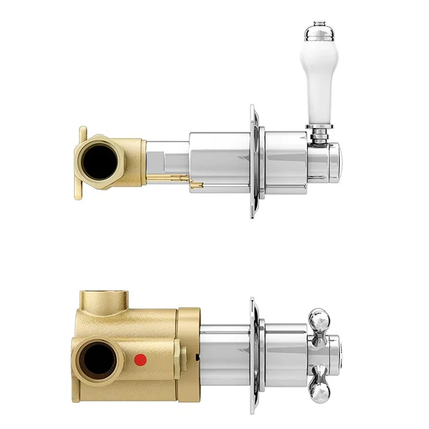 Trafalgar Concealed Individual Stop Tap + Thermostatic Control Valve With With Slider Rail Kit 3 Trafalgar Concealed Individual Stop Tap + Thermostatic Control Valve With With Slider Rail Kit