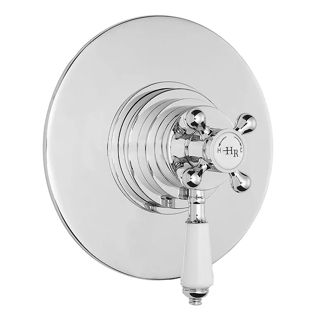 Hudson Reed Topaz White Dual Concealed Thermostatic Shower Valve Chrome 4 Hudson Reed Topaz White Dual Concealed Thermostatic Shower Valve Chrome - Image 2