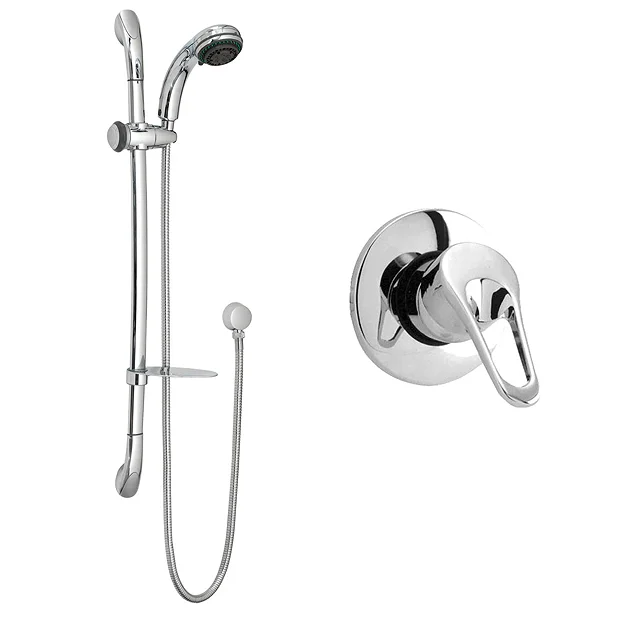 Ultra Ocean Concealed Single Lever Shower Valve + Luxury Slider Rail Kit 4 Ultra Ocean Concealed Single Lever Shower Valve + Luxury Slider Rail Kit - Image 2