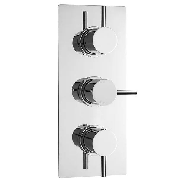 Ultra Quest Rectangular Concealed Thermostatic Triple Shower Valve 4 Ultra Quest Rectangular Concealed Thermostatic Triple Shower Valve - Image 2