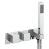 Crosswater - Water Square Wall Mounted Thermostatic Shower Valve With Handset -Triton Sales Store ws1701rc ln